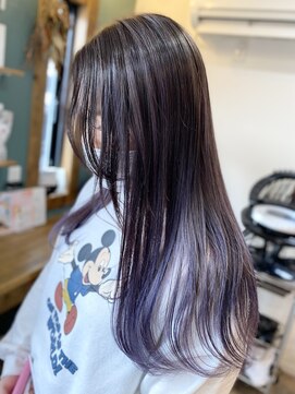 ヘアーホームイロ(Hair Home IRO) パープルバレイヤージュカラー