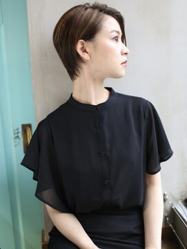 バース(BIRTH) 天神【BIRTH】ペールベージュ×前髪なしショート×美髪　12