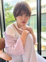 ジアン バイ ミルボン NU茶屋町+(GIEN by milbon)&nbsp;透明感抜群20代30代40代50代ハンサムショートボブ@田中俊成