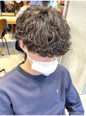 波巻きスパイラルパーマツーブロックツイストスパイラルパーマ