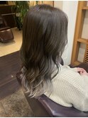 インナーカラー シルバー