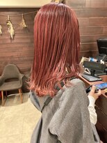 ジャム(Jam)&nbsp;切りっぱなしロブ×ピンクカラーで可愛く★中村大輔