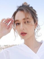 アース 川崎店(HAIR&MAKE EARTH) レディース　セミロング　ヘアアレンジ　ハイトーン　小顔