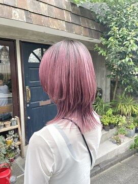 リッカ(RICCA) 【ダブルカラー】ラベンダーピンク×マッシュウルフボブ♪