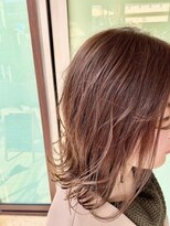 シャル 相模大野(shalu)&nbsp;外ハネ×ピンクベージュ