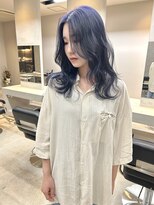 ムード タテマチ(mood tatemachi)&nbsp;ケアブリーチでブルーベリーカラー