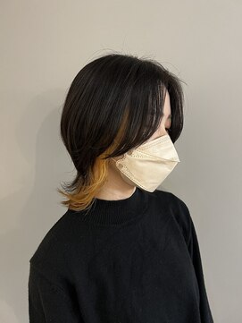 パラゴ(PARAGO.) 《緑橋/城東区/女性サロン》ウルフカット×インナー抜きっぱなし