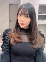 シティ(CITY) 韓国レイヤーカット×ラベンダーベージュカラー【CHICA】