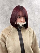 ティアム 渋谷店(Tiam shibuya)&nbsp;イメチェン/レッドブラウン/フルバング/似合わせカット/渋谷駅