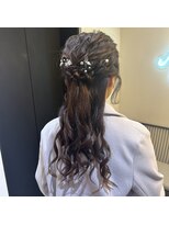 サロンドミルク 溝の口店(salon de MiLK)&nbsp;ハーフアップヘアアレンジ