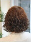 Aラインのウェーブボブ