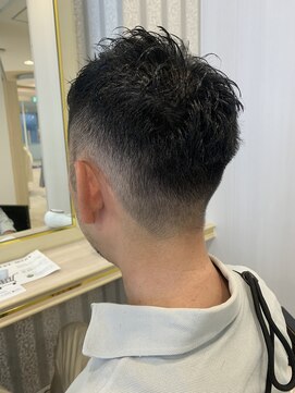アッシュ 仙川店(Ash) 50代　軟毛　クセ毛　フェード　イケオジメンズカット　ショート