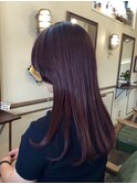バーガンディー×マッシュロング