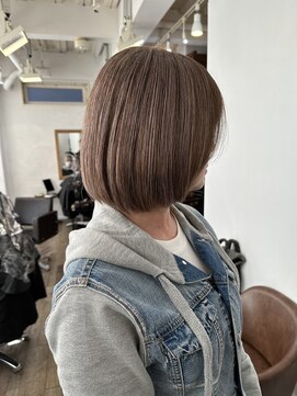 ハーツ(Heart's) 白髪ぼかし脱白髪染めショートボブ髪質改善40代50代60代