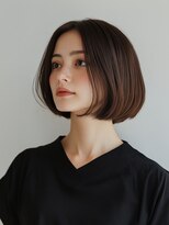 リファインヴェール 小川店 黒髪/ボブルフ/ネビージュ/小顔/ワンレン/水戸/髪質改善/前髪