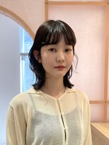 メルト 西梅田店(melt)&nbsp;抜け感×ツヤ感　大人可愛いウェットボブパーマ