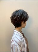 ホワイトグレージュ/チェリーブラウン/ミニウルフ[南青山]