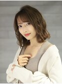 外ハネボブ／切りっぱなし／小顔／20代／30代／40代