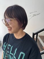 エムドットヘアーサロン(M. hair salon)&nbsp;【栗本浩司】高知ショートボブ/パープルインナー×ショートボブ