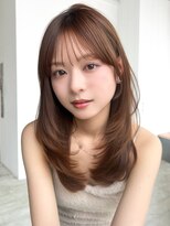 アルバム 池袋(ALBUM) ロングフェイスフレーミング前髪カット顔周りレイヤー_F1069