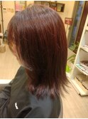レッド系ヘアカラー