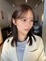 アム(amu)&nbsp;前髪カット/顔まわりカット/レイヤーカット/くびれミディアム