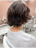 ショートボブ/パーマ