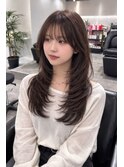 大人可愛いくびれレイヤー チョコグレージュ