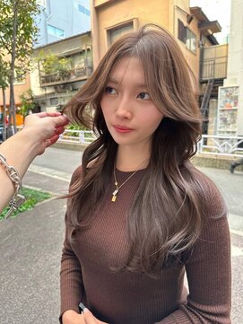 フィーネ 横浜(Fi -Ne) 韓国ヘア20代30代大人モカベージュ/髪質改善/プルエクステ横浜