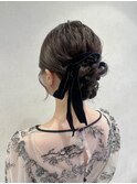藤沢ヘアセット/藤沢アレンジ/成人式ヘア/卒業式ヘア