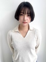 アスティブランシュ(Asti blanche)&nbsp;ストレートパーマ 黒髪 ミニボブ 活性ケラチントリートメント