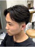調布メンズパーマフェザーパーマシャドウパーマセンターパート