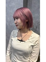 ルル(Lulu) ピンクラベンダーベージュボブカット