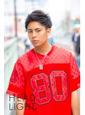 黒髪アップバングショート