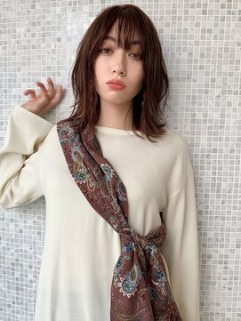 ラパンセ ブルー(LA PENSEE BLEU) 【LA PENSEE】大人かわいい伸ばしかけセミディ 小顔 外ハネボブ