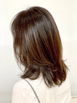 クオリス 赤塚店(QUALIS) 20代30代大人女子/ミディアム/ウルフレイヤーラベンダーベージュ