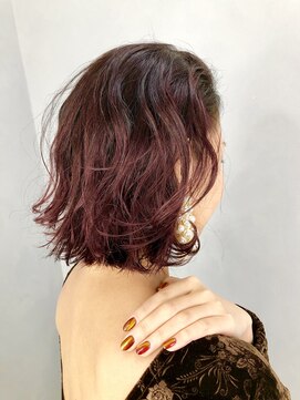 ニューモヘアー 立川(Pneumo hair) ダークレッドボブ