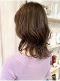 福山市美容室Caary パーマ風スタイリングくびれレイヤー 