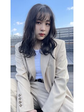 タイドヘアー(tide hair) セミロングウェーブ