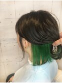 20代30代40代大人インナーカラー耳掛け切りっぱなし大人ボブ