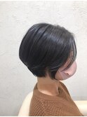 【前髪なし大人かわいい丸みショート】30代40代50代/江渡裕司