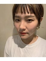 髪質改善と縮毛矯正の専門店 サンティエ(scintiller)&nbsp;オン眉ショート　20代30代　鹿児島美容室サンティエ