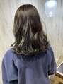 ルビナ 調布店(LViNA) ミディアムオリーブアッシュダブルケアカラー