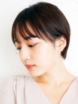アース 三軒茶屋店(HAIR&MAKE EARTH) 三軒茶屋_レディース_ショート_ブラック_ナチュラル_カット_小顔