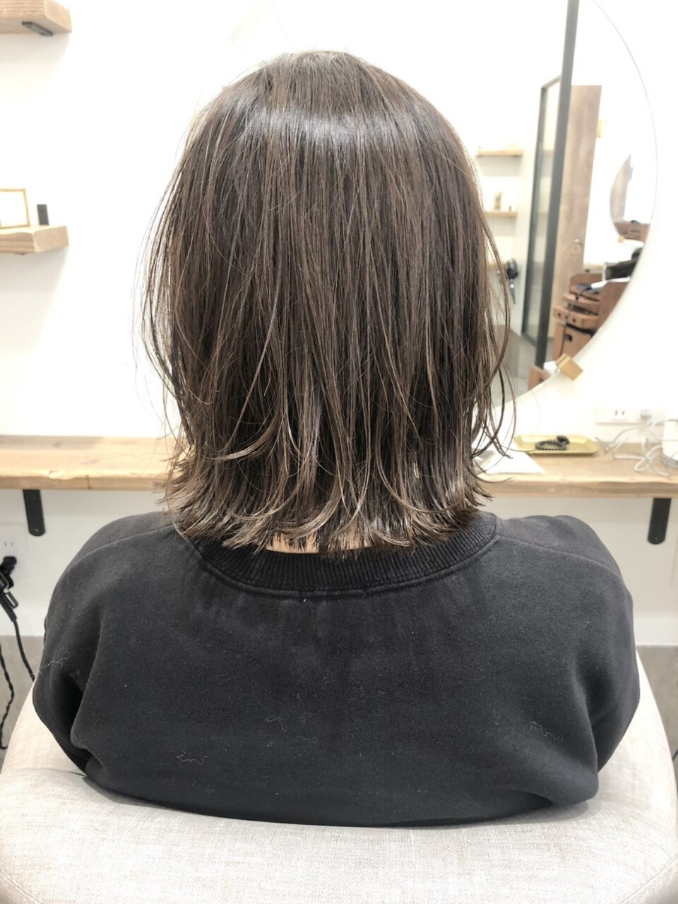 透明感カラー＋似合わせカット＋ミルボン2stepトリートメント \10,000