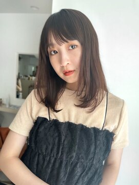 ガーデンヨコハマエスト(GARDEN YOKOHAMA est) 似合わせカット　顔まわりレイヤー　イメチェン　フルバング