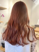 ミルヘアデザイン(mil hair design)&nbsp;ダブルカラーピンクベージュピンクブラウンカラーレイヤーカット