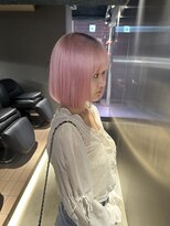 ペレ 栄店(PELE) デザインカラー/レイヤーカット/ウェットヘア/オリーブベージュ