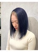 ネイビーカラーフェイスフレーミングブルーカラー～糸ito～HIRO