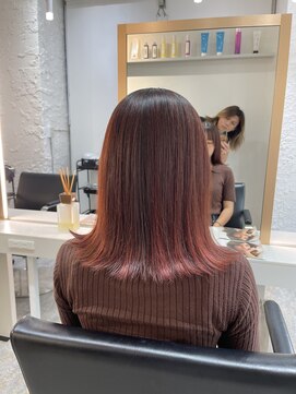 ブレンド 渋谷(BLend) マチルダボブ前髪ハイライトグラーデーション